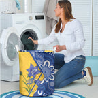 Australian Capital Territory Oztag Laundry Basket ACT Royal Bluebell Indigenous Art