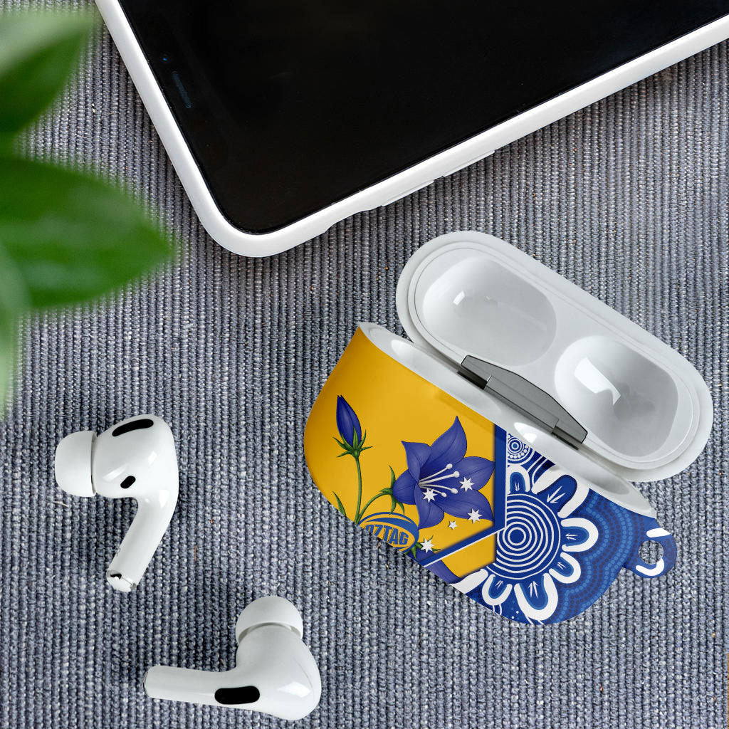 Australian Capital Territory Oztag AirPods Case ACT Royal Bluebell Indigenous Art