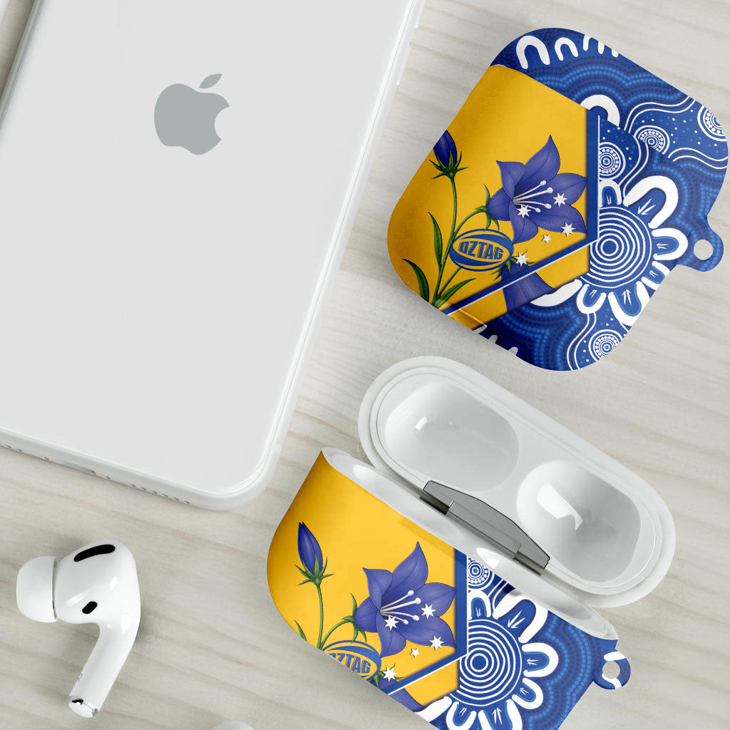 Australian Capital Territory Oztag AirPods Case ACT Royal Bluebell Indigenous Art