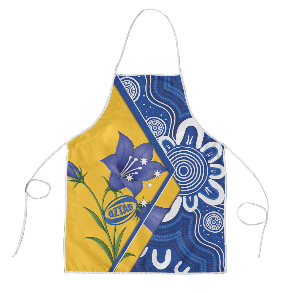 Australian Capital Territory Oztag Apron ACT Royal Bluebell Indigenous Art