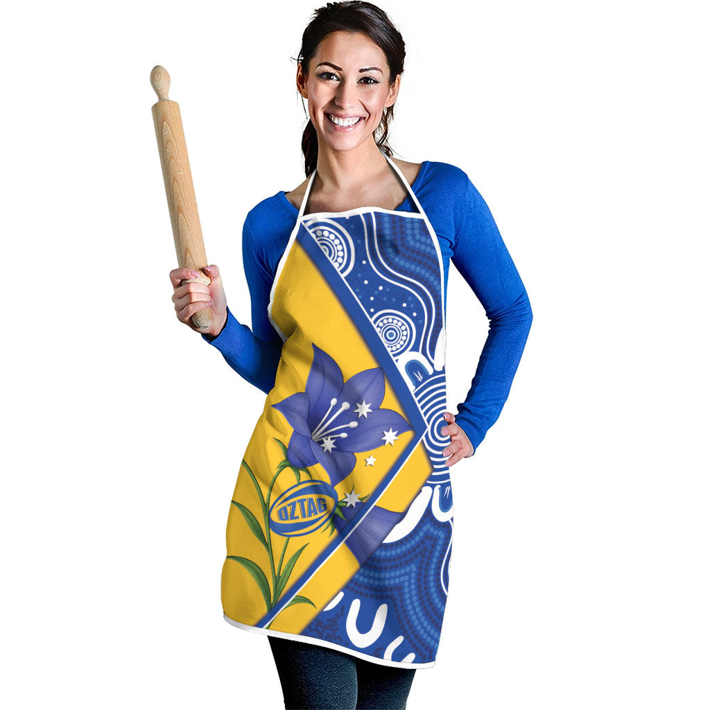 Australian Capital Territory Oztag Apron ACT Royal Bluebell Indigenous Art