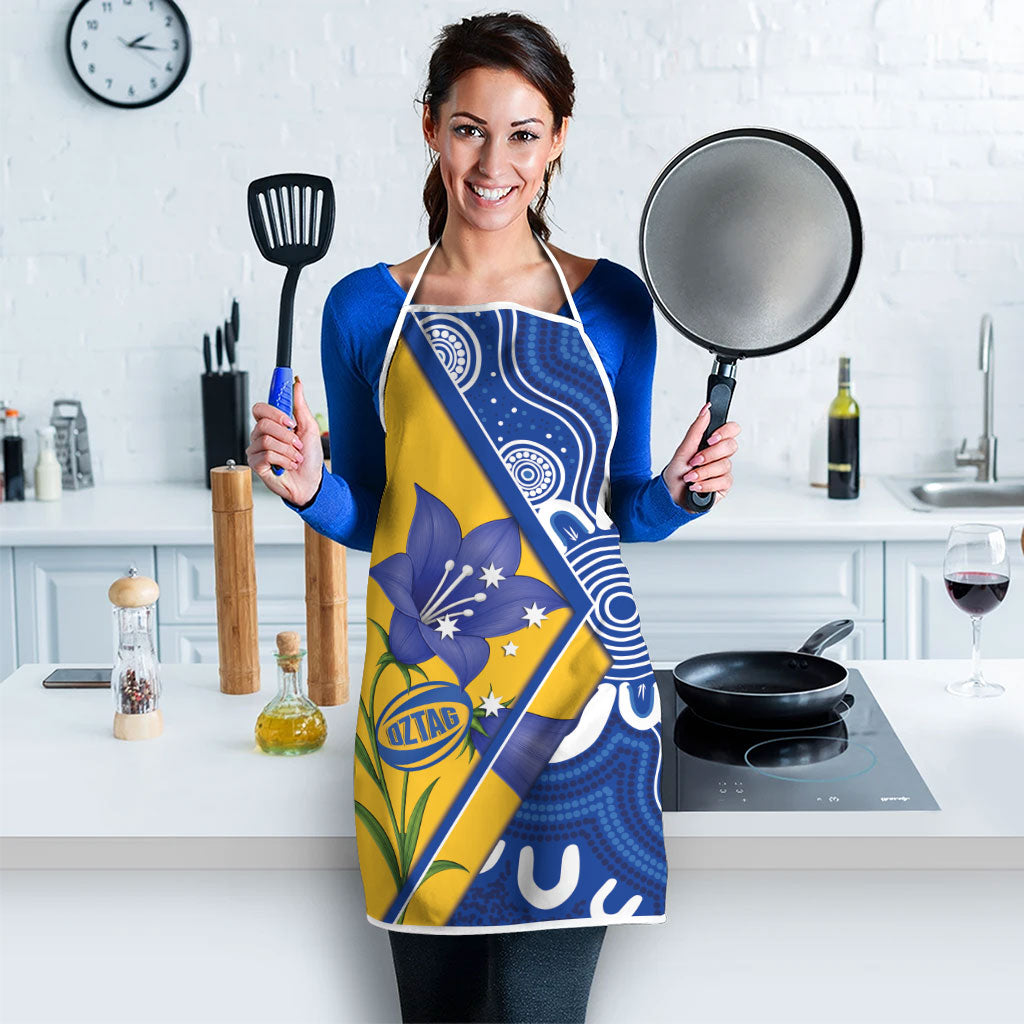 Australian Capital Territory Oztag Apron ACT Royal Bluebell Indigenous Art