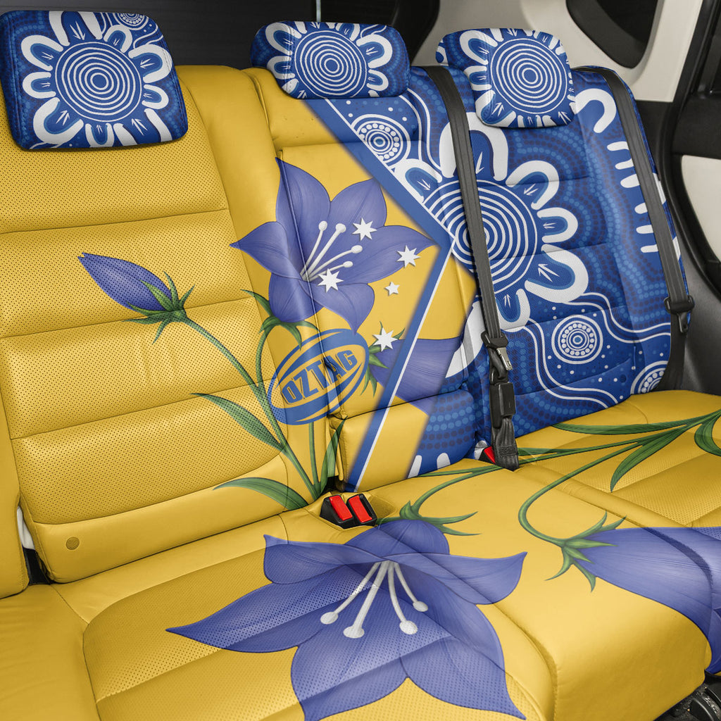 Australian Capital Territory Oztag Back Car Seat Cover ACT Royal Bluebell Indigenous Art
