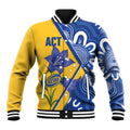 Australian Capital Territory Oztag Custom Baseball Jacket ACT Royal Bluebell Indigenous Art