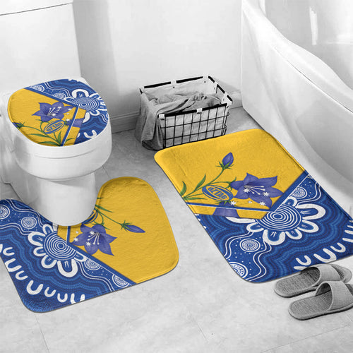 Australian Capital Territory Oztag Bathroom Set ACT Royal Bluebell Indigenous Art