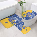 Australian Capital Territory Oztag Bathroom Set ACT Royal Bluebell Indigenous Art