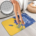 Australian Capital Territory Oztag Bathroom Set ACT Royal Bluebell Indigenous Art
