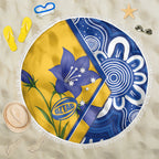 Australian Capital Territory Oztag Beach Blanket ACT Royal Bluebell Indigenous Art