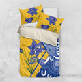 Australian Capital Territory Oztag Bedding Set ACT Royal Bluebell Indigenous Art