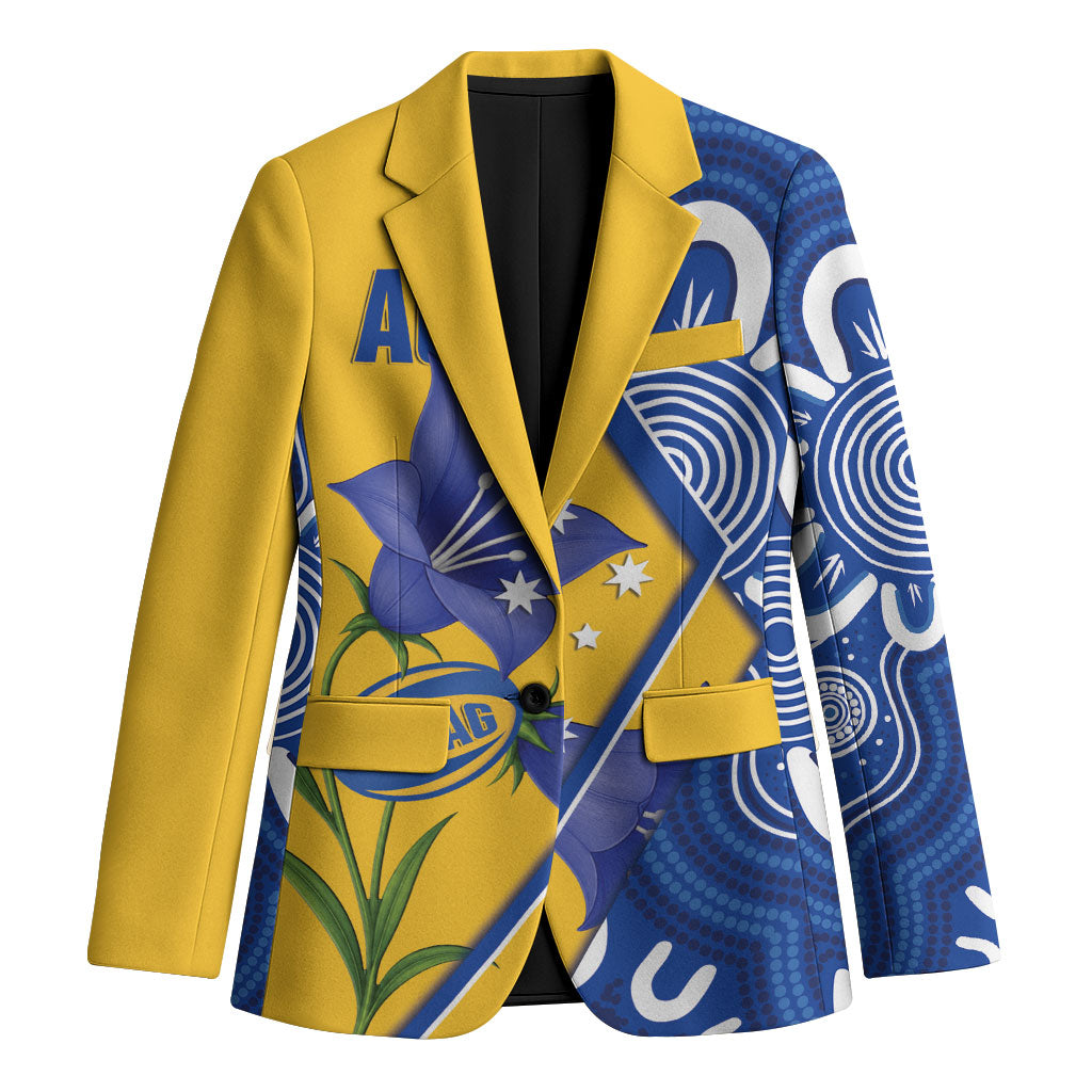 Australian Capital Territory Oztag Custom Blazer ACT Royal Bluebell Indigenous Art