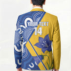 Australian Capital Territory Oztag Custom Blazer ACT Royal Bluebell Indigenous Art