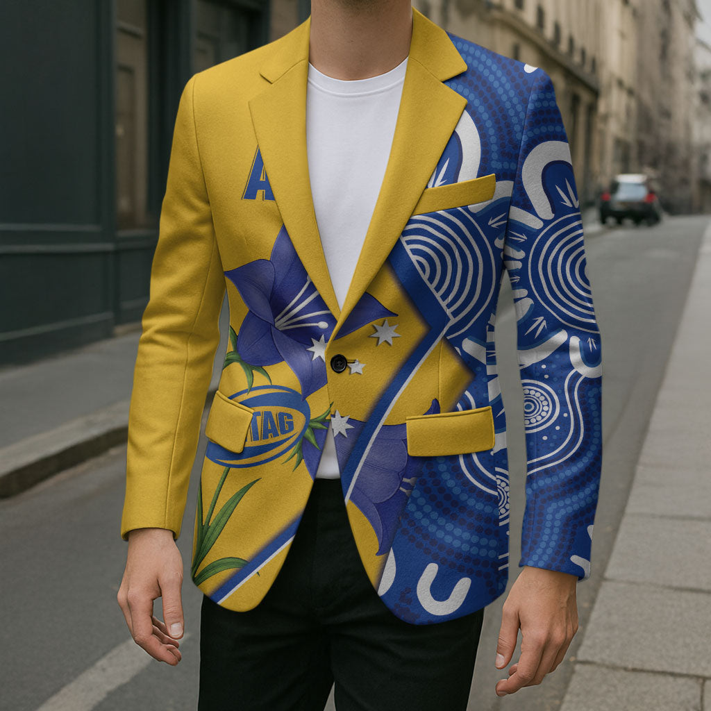 Australian Capital Territory Oztag Custom Blazer ACT Royal Bluebell Indigenous Art
