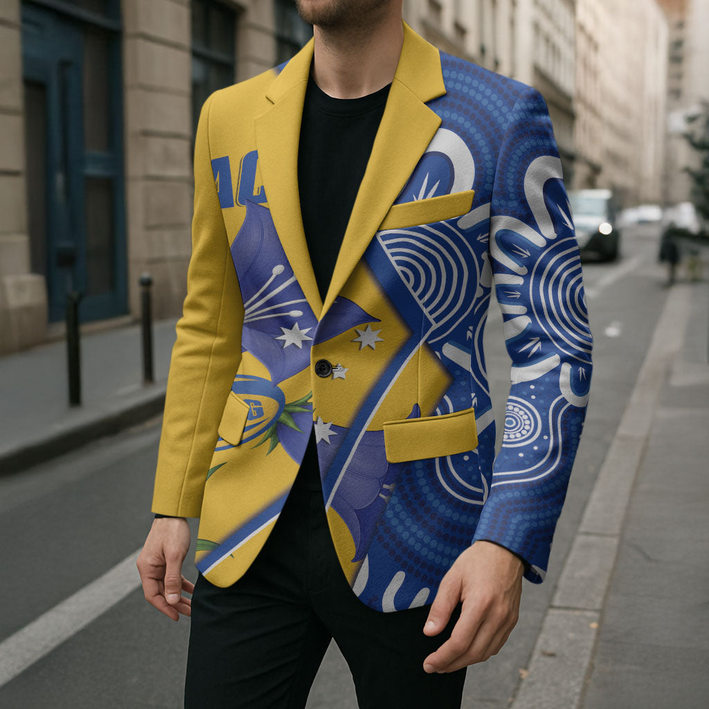 Australian Capital Territory Oztag Custom Blazer ACT Royal Bluebell Indigenous Art