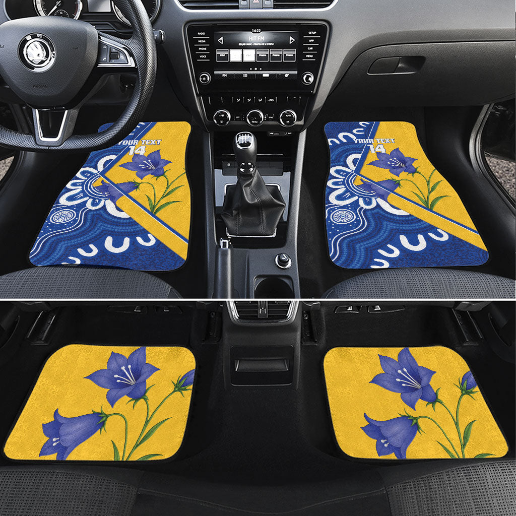 Australian Capital Territory Oztag Custom Car Mats ACT Royal Bluebell Indigenous Art