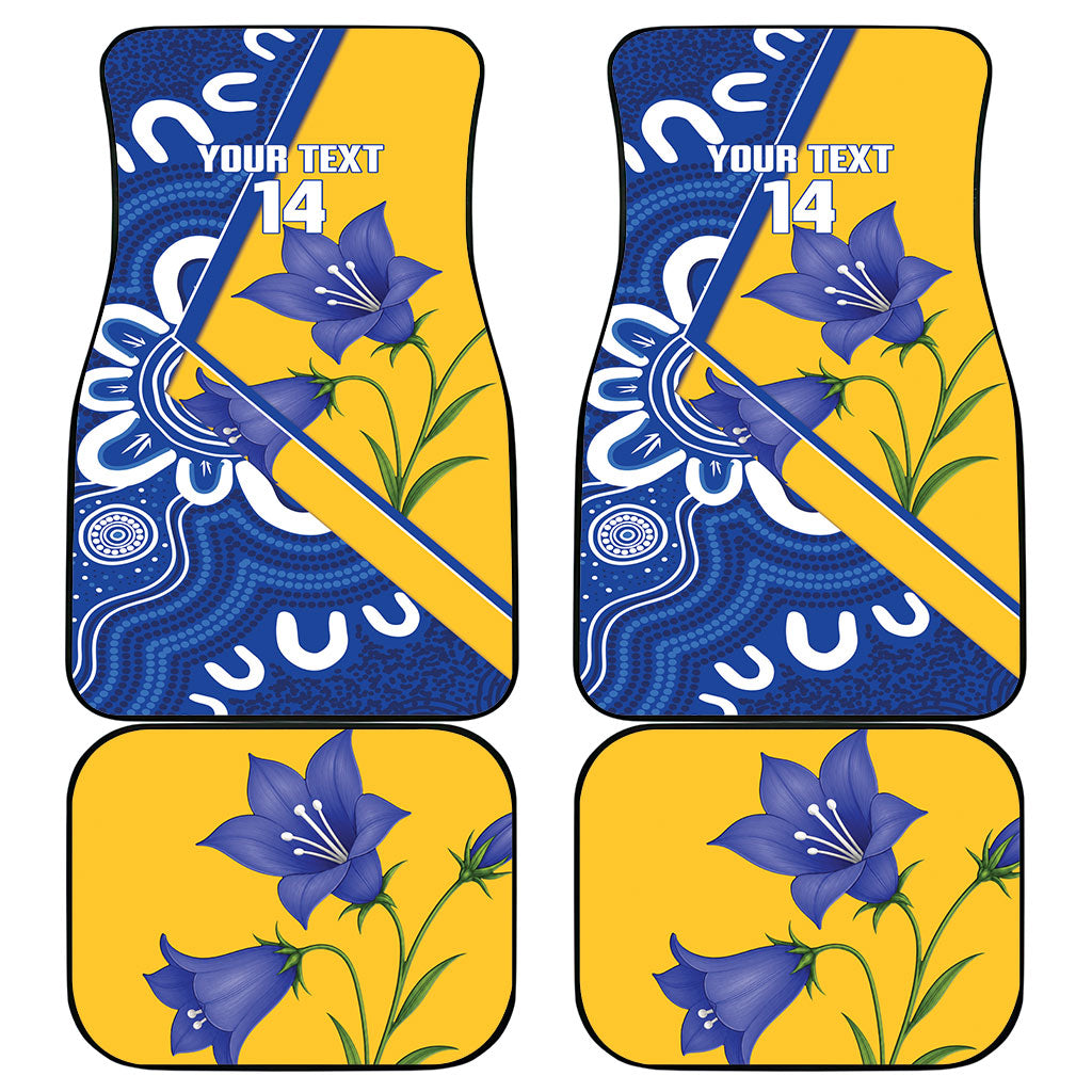 Australian Capital Territory Oztag Custom Car Mats ACT Royal Bluebell Indigenous Art