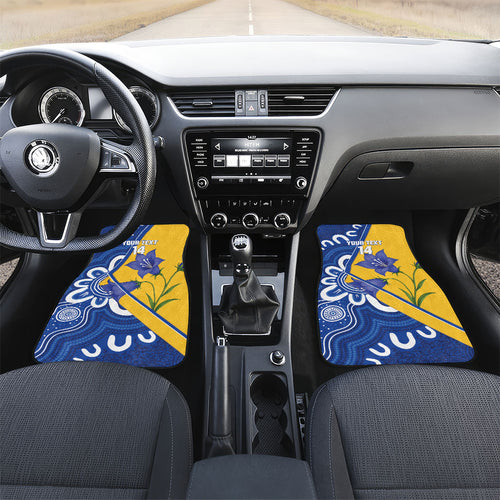 Australian Capital Territory Oztag Custom Car Mats ACT Royal Bluebell Indigenous Art