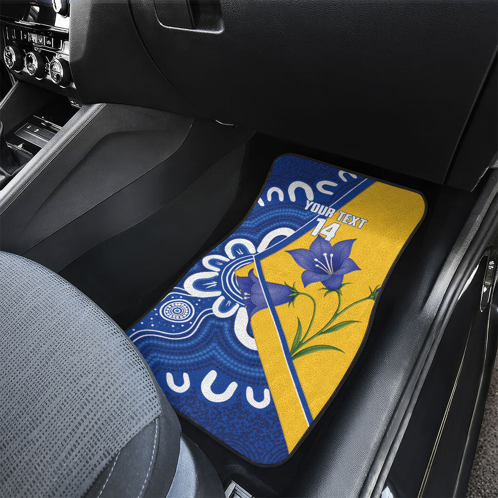 Australian Capital Territory Oztag Custom Car Mats ACT Royal Bluebell Indigenous Art