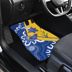 Australian Capital Territory Oztag Custom Car Mats ACT Royal Bluebell Indigenous Art