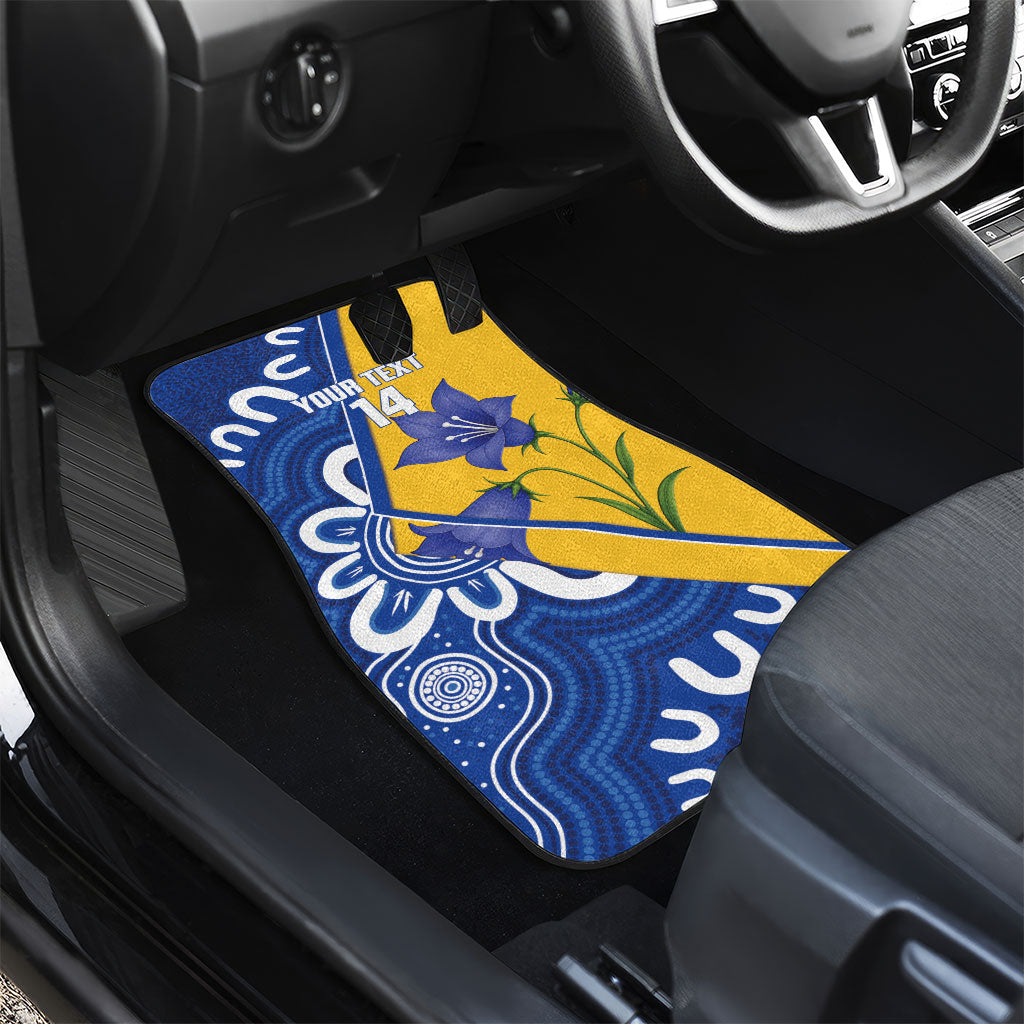 Australian Capital Territory Oztag Custom Car Mats ACT Royal Bluebell Indigenous Art