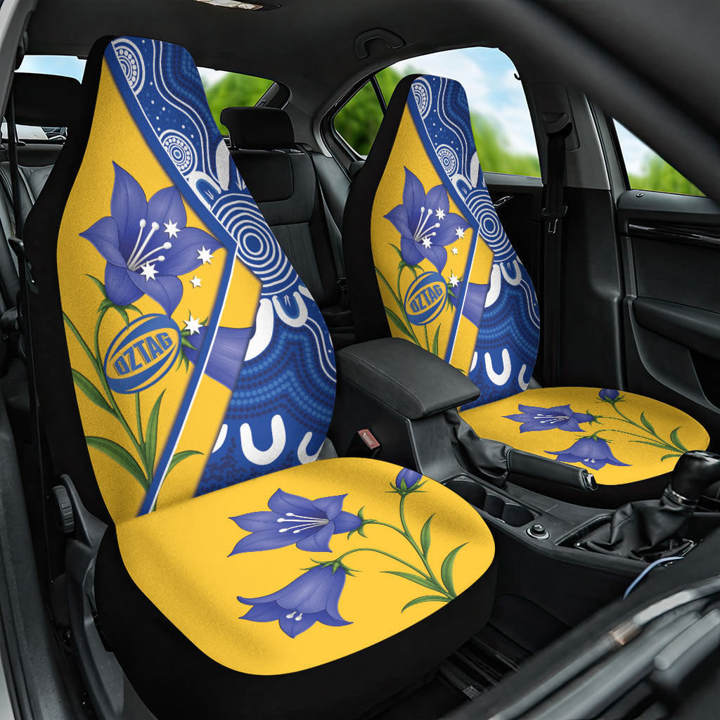 Australian Capital Territory Oztag Car Seat Cover ACT Royal Bluebell Indigenous Art