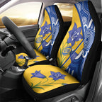 Australian Capital Territory Oztag Car Seat Cover ACT Royal Bluebell Indigenous Art