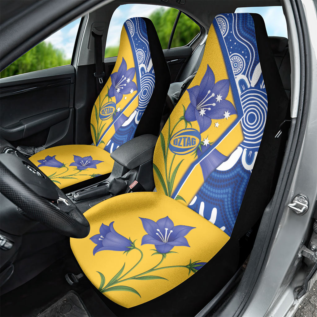 Australian Capital Territory Oztag Car Seat Cover ACT Royal Bluebell Indigenous Art