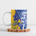 Australian Capital Territory Oztag Custom Ceramic Mug ACT Royal Bluebell Indigenous Art