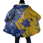 Australian Capital Territory Oztag Custom Cloak ACT Royal Bluebell Indigenous Art