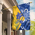 Australian Capital Territory Oztag Garden Flag ACT Royal Bluebell Indigenous Art