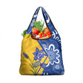 Australian Capital Territory Oztag Grocery Bag ACT Royal Bluebell Indigenous Art