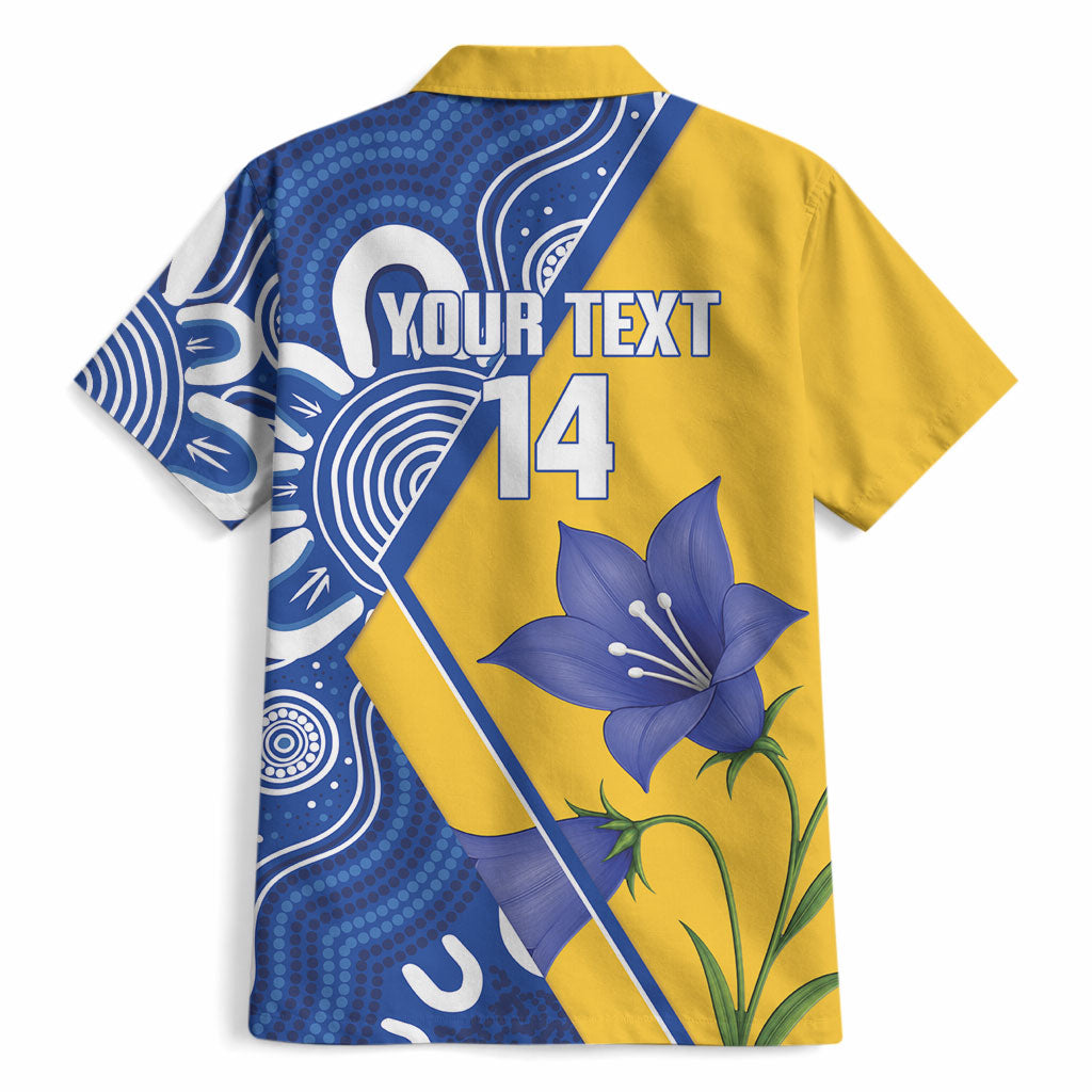 Australian Capital Territory Oztag Custom Hawaiian Shirt ACT Royal Bluebell Indigenous Art