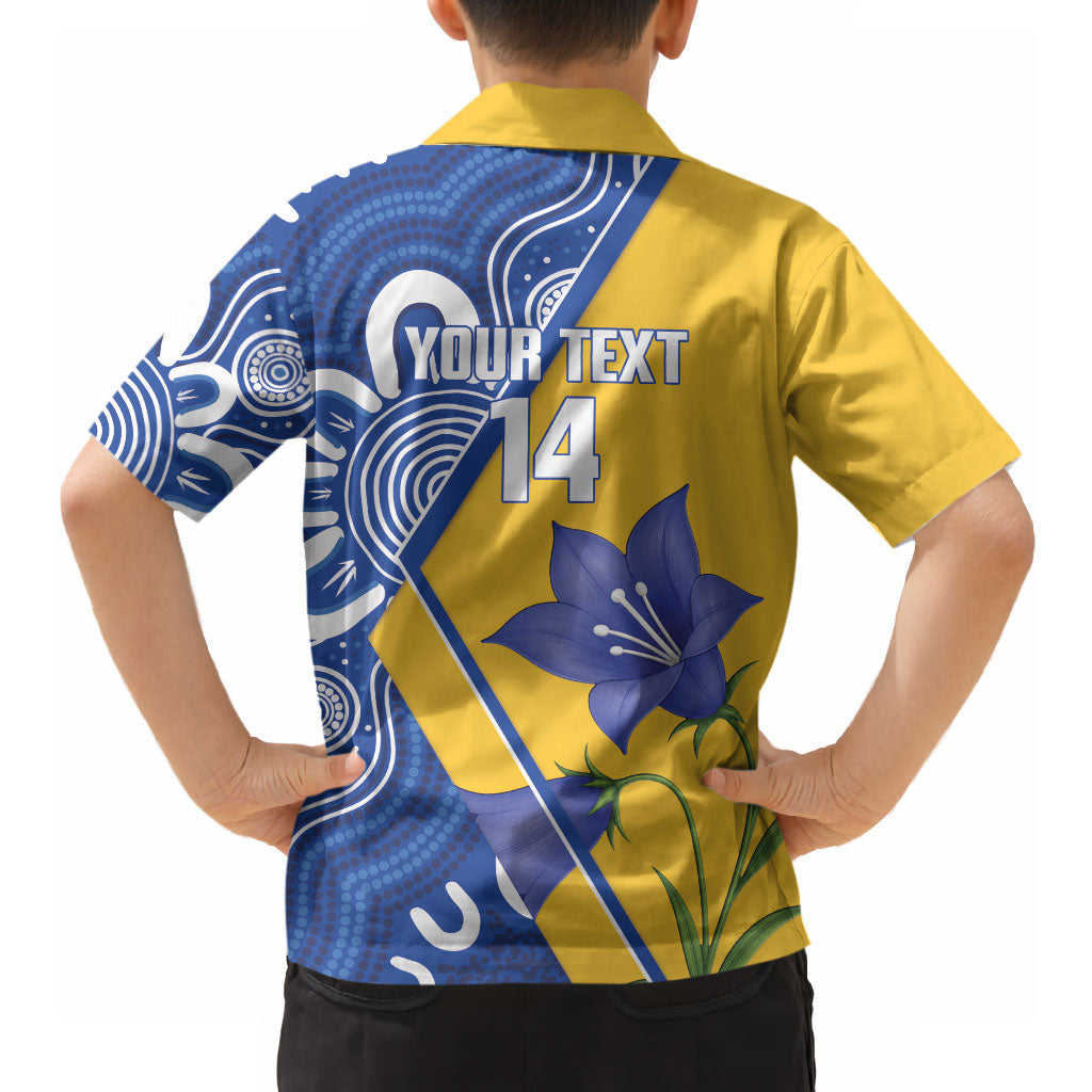 Australian Capital Territory Oztag Custom Hawaiian Shirt ACT Royal Bluebell Indigenous Art