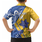 Australian Capital Territory Oztag Custom Hawaiian Shirt ACT Royal Bluebell Indigenous Art