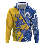 Australian Capital Territory Oztag Custom Hoodie ACT Royal Bluebell Indigenous Art