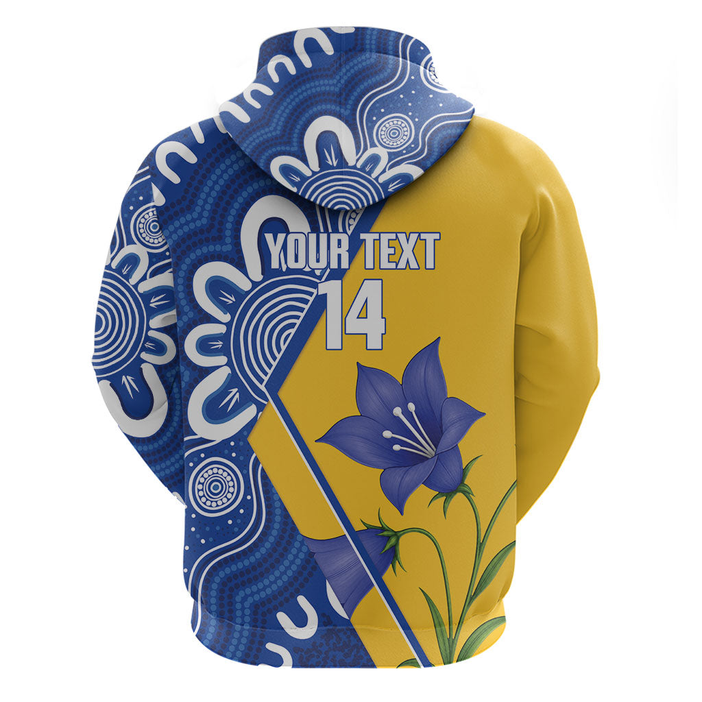 Australian Capital Territory Oztag Custom Hoodie ACT Royal Bluebell Indigenous Art