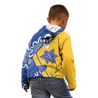 Australian Capital Territory Oztag Custom Kid Hoodie ACT Royal Bluebell Indigenous Art