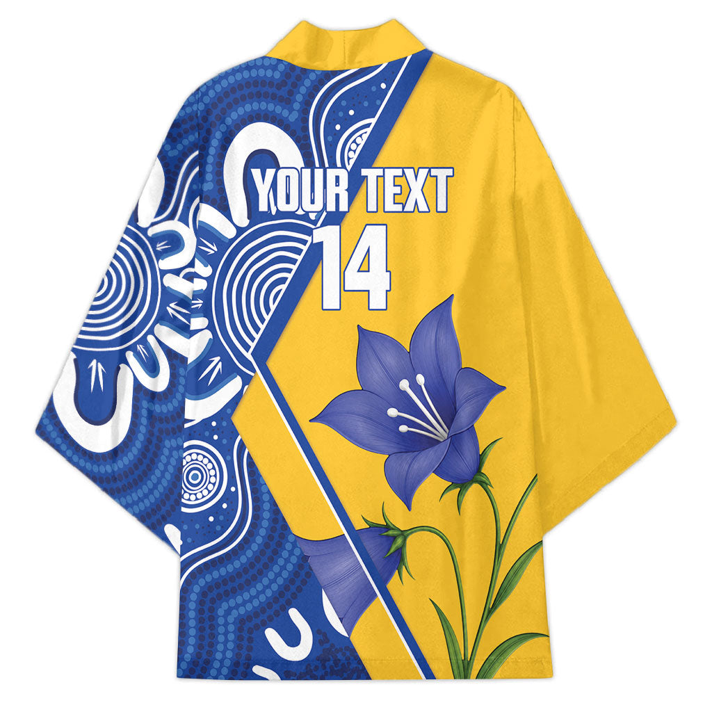 Australian Capital Territory Oztag Custom Kimono ACT Royal Bluebell Indigenous Art