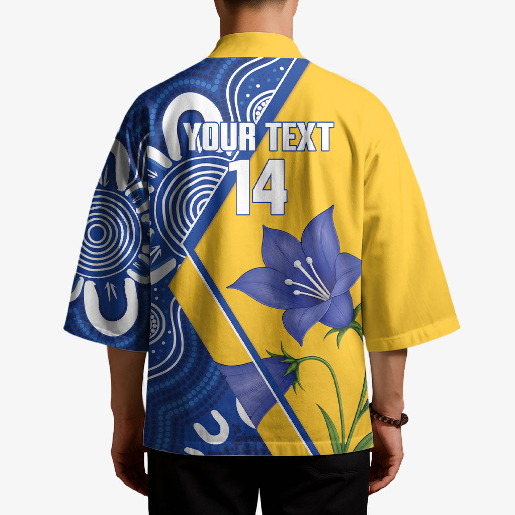 Australian Capital Territory Oztag Custom Kimono ACT Royal Bluebell Indigenous Art