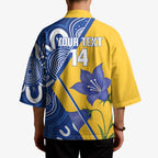 Australian Capital Territory Oztag Custom Kimono ACT Royal Bluebell Indigenous Art