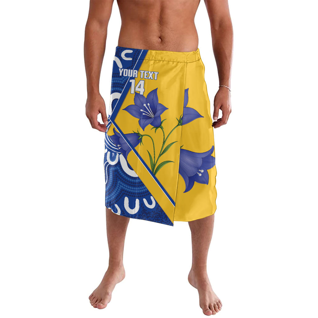 Australian Capital Territory Oztag Custom Lavalava ACT Royal Bluebell Indigenous Art