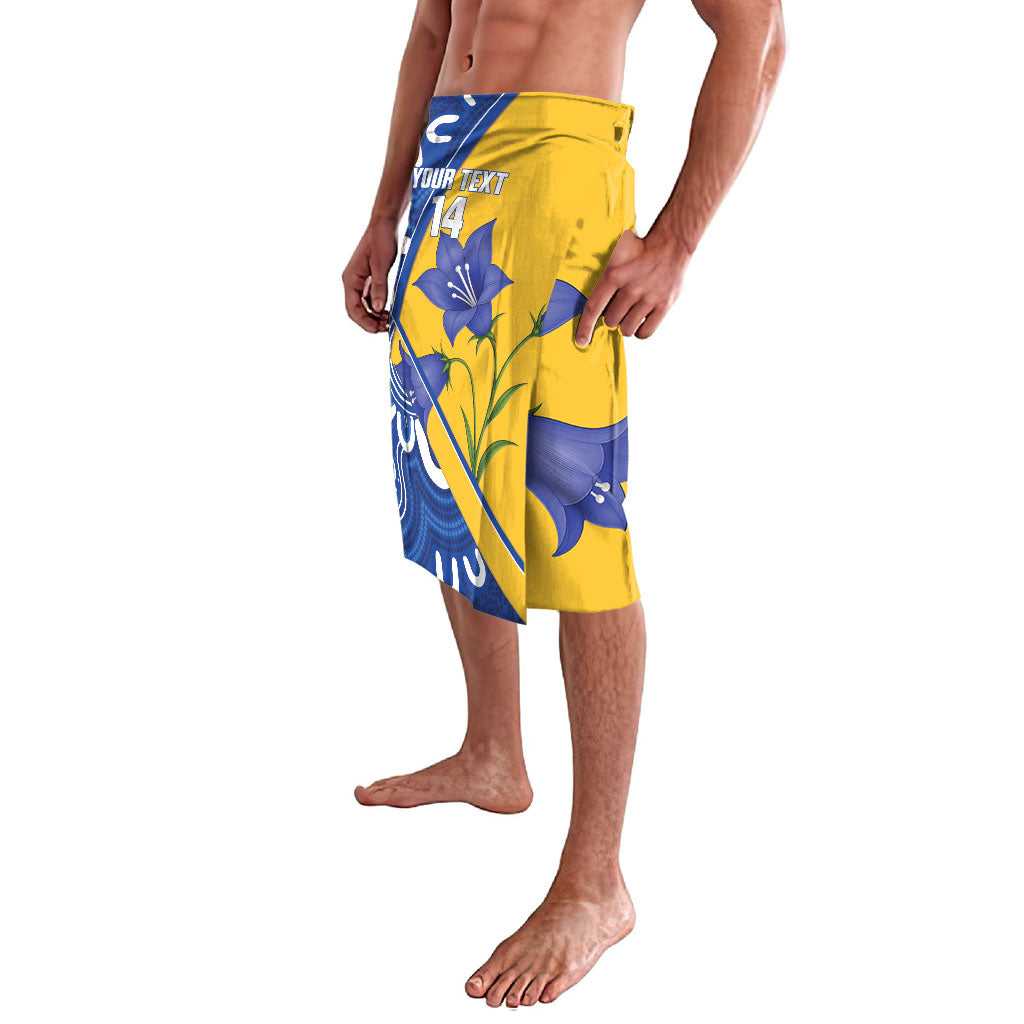 Australian Capital Territory Oztag Custom Lavalava ACT Royal Bluebell Indigenous Art