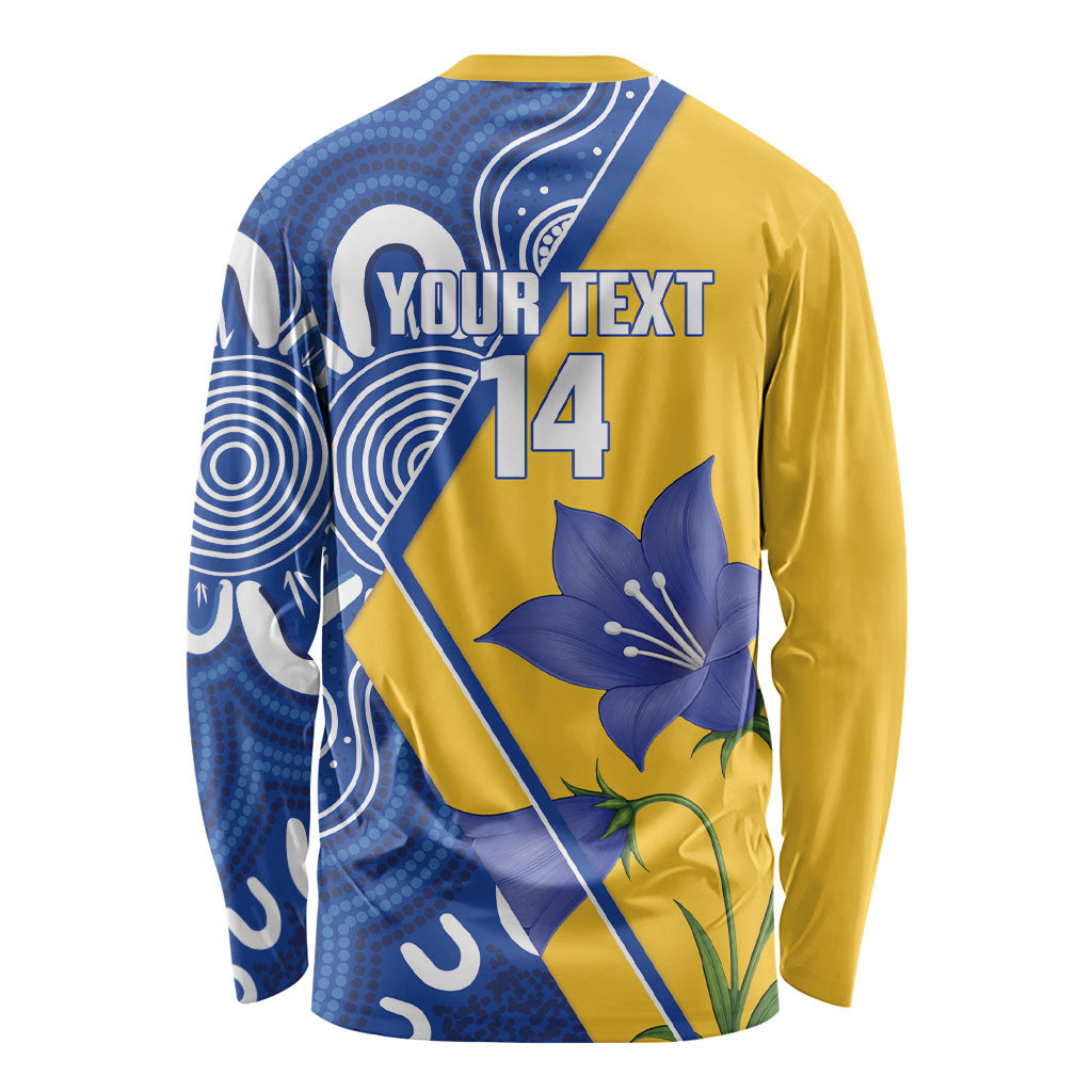 Australian Capital Territory Oztag Custom Long Sleeve Shirt ACT Royal Bluebell Indigenous Art