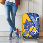 Australian Capital Territory Oztag Luggage Cover ACT Royal Bluebell Indigenous Art