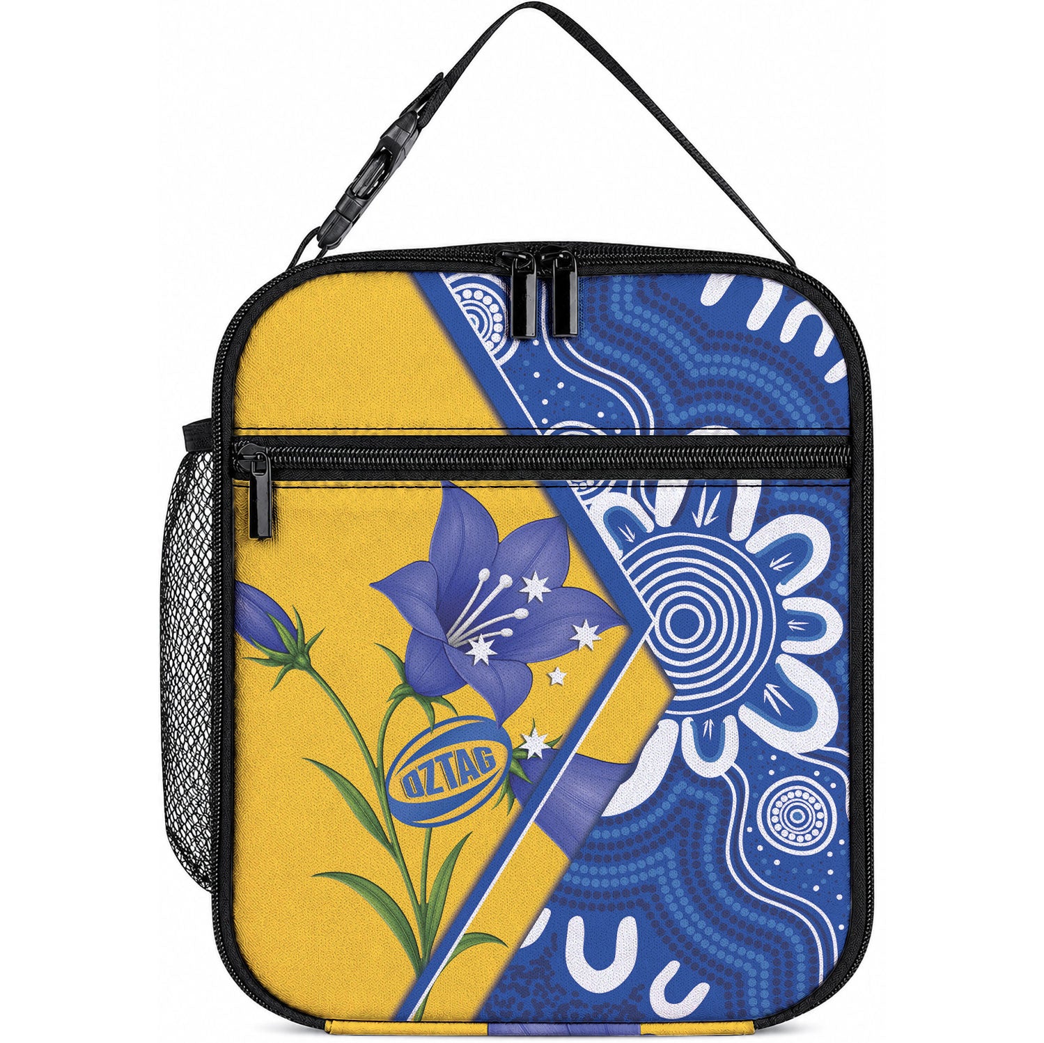 Australian Capital Territory Oztag Lunch Bag ACT Royal Bluebell Indigenous Art