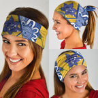 Australian Capital Territory Oztag Neck Gaiter ACT Royal Bluebell Indigenous Art