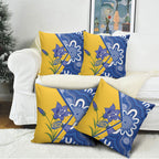 Australian Capital Territory Oztag Pillow Cover ACT Royal Bluebell Indigenous Art