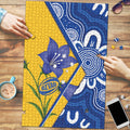 Australian Capital Territory Oztag Puzzle ACT Royal Bluebell Indigenous Art