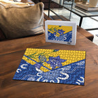 Australian Capital Territory Oztag Puzzle ACT Royal Bluebell Indigenous Art
