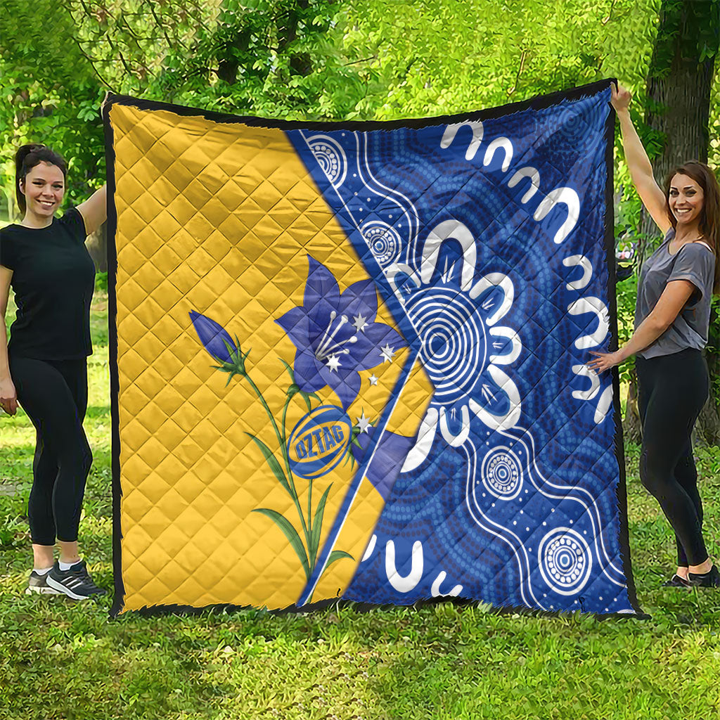 Australian Capital Territory Oztag Quilt ACT Royal Bluebell Indigenous Art