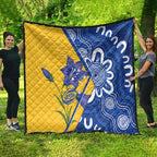 Australian Capital Territory Oztag Quilt ACT Royal Bluebell Indigenous Art